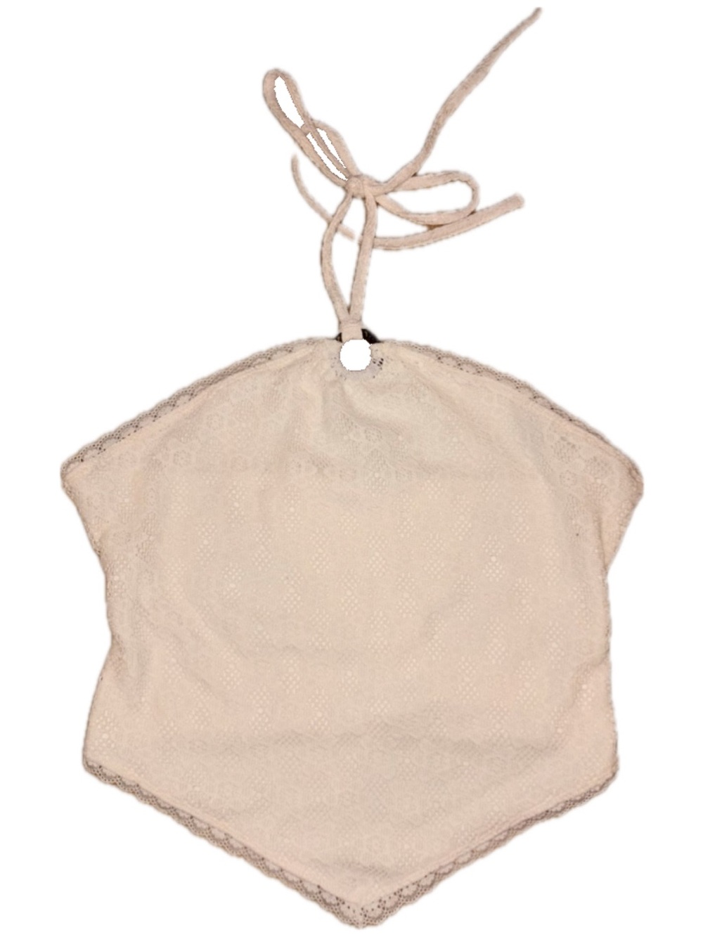 Women’s Cream Lace Halter Neck Bag